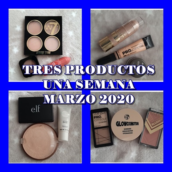 TRES PRODUCTOS UNA SEMANA MARZO 2020