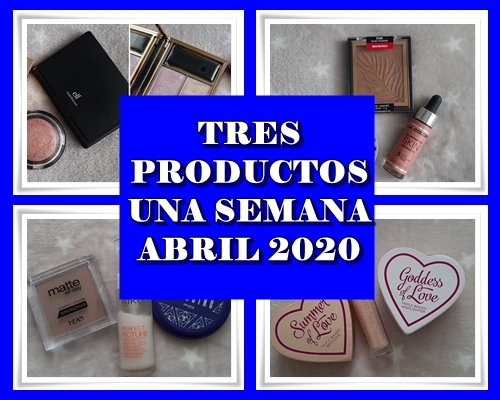 TRES PRODUCTOS UNA SEMANA ABRIL 2020