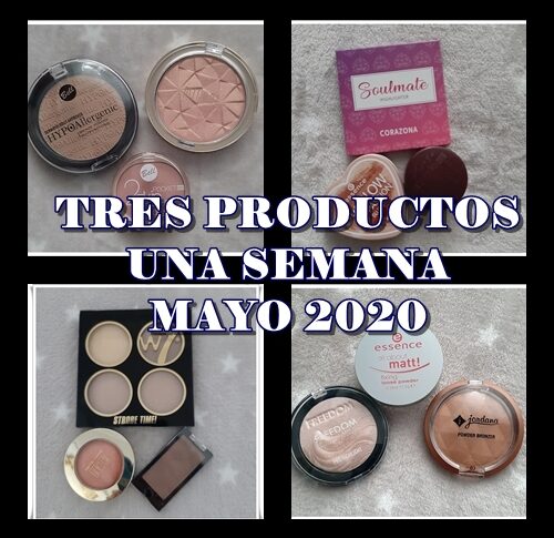 TRES PRODUCTOS UNA SEMANA MAYO 2020